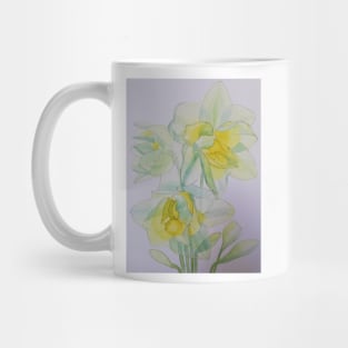 Daffodils in the sun watercolor painting Mug